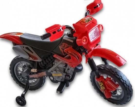 Dětská elektrická motorka Crosska, červená