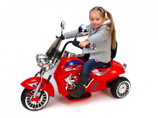 Elektrická motorka pro děti Harleyka HL500, červená