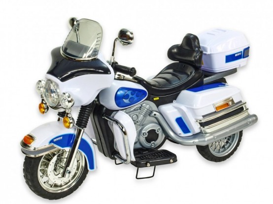 Elektrická motorka pro děti Mostly Goldwing, bílá