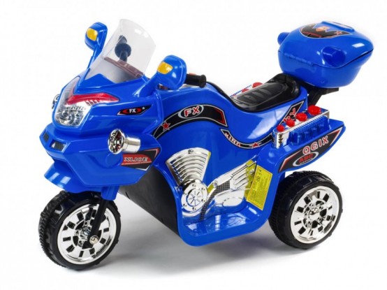 Dětská elektrická motorka FX, modrá