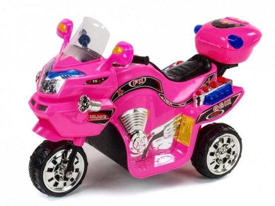 Dětská elektrická motorka FX, růžová