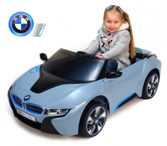 Elektrické auto pro děti BMW i8 s dálkovým ovládáním, MODRÉ