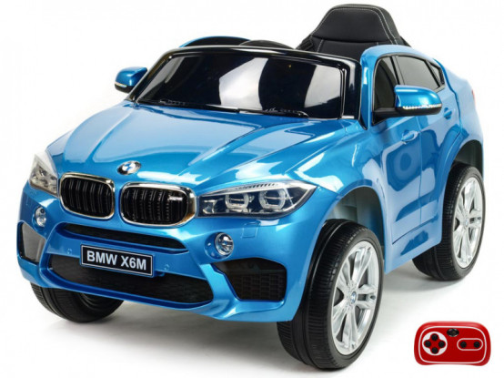 Elektrické autíčko pro děti BMW X6 M, modré lakované