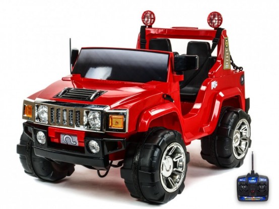 Dvoumístné elektrické auto pro děti HANMA H2, červené