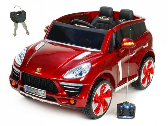 Dětské elektrické autíčko SUV Kajene s odpruženými nápravami, dálkovým ovládáním, VÍNOVÁ METALÍZA