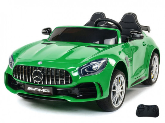 Dvoumístné elektrické autíčko Mercedes-AMG GT R 4x4, zelené lakované