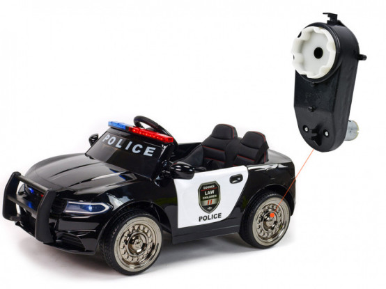 Dětské autíčko Policie USA 911 - náhradní elektrický motor s převodovkou pro pohon kol