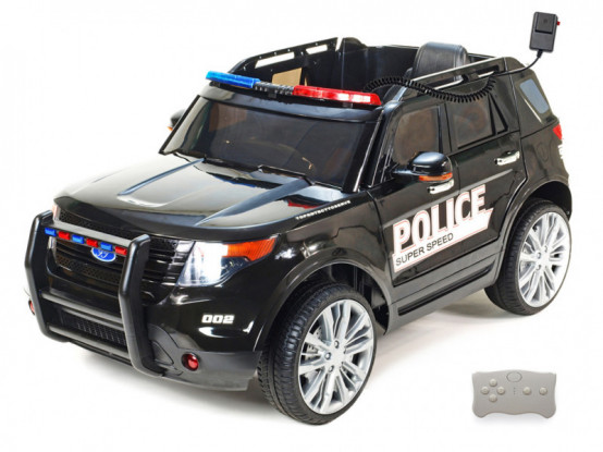 Elektrické autíčko džíp USA Police s 2.4G dálkovým ovládáním, 12V