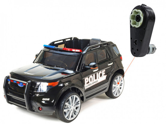 Dětské autíčko džíp USA Police - náhradní elektrický motor s převodovkou pro pohon kol