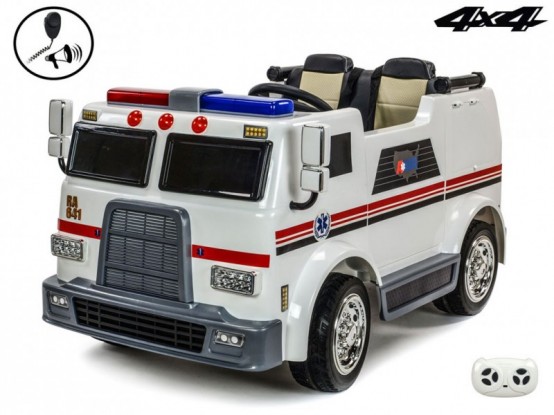 Dvoumístné elektrické autíčko pro děti Sanitka Ambulance 4x4