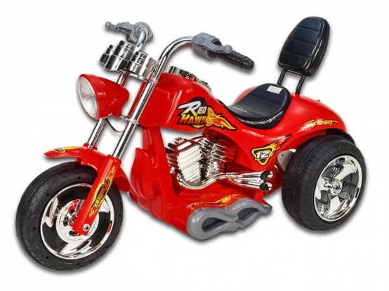 Dětská elektrická motorka chopper Red Hawk