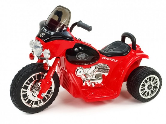 Elektrická motorka pro děti Harleyek Speedy, červený