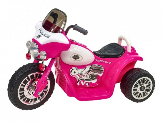 Dětská elektrická motorka Harleyek Speedy, růžová