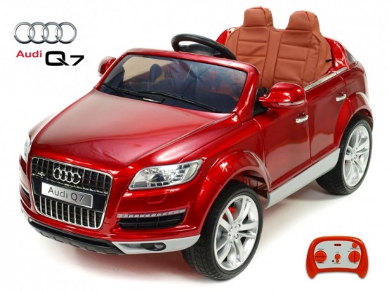 Elektrické auto pro děti Audi Q7, 2.4G dálkové ovládání, červené