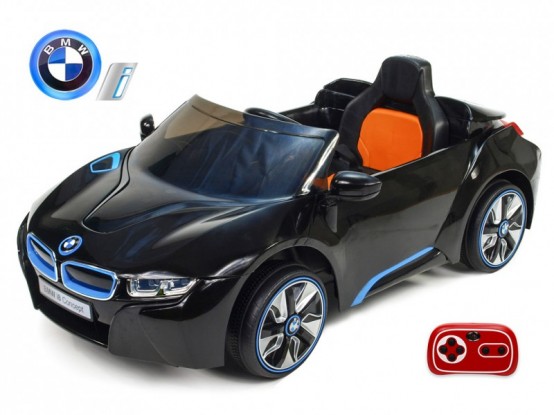 Elektrické auto pro děti BMW i8 s 2.4G dálkovým ovládáním, ČERNÉ