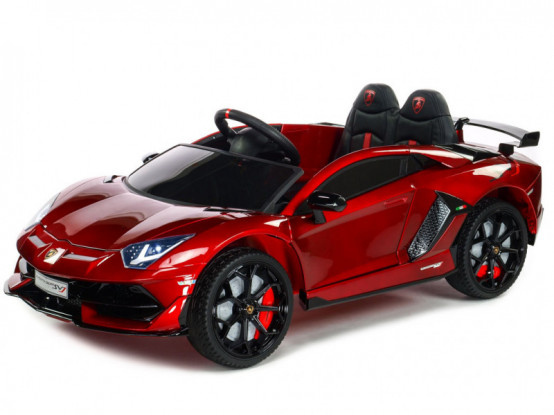 Licenční elektrické autíčko pro děti Lamborghini Aventador, VÍNOVÝ LAKOVANÝ