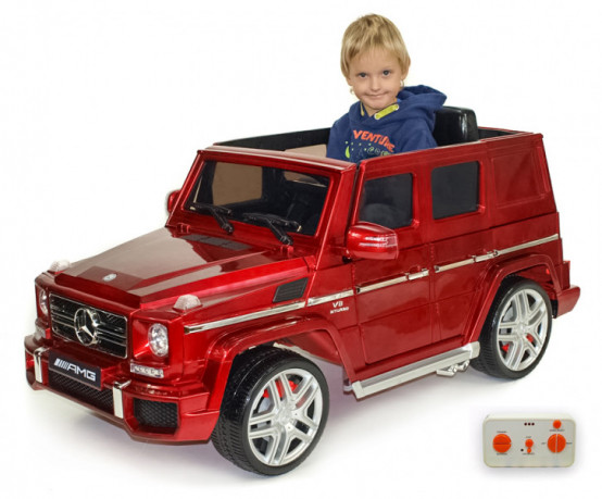 Dětské autíčko Mercedes-Benz G63 AMG s 2.4G dálkovým ovládáním, VÍNOVÝ