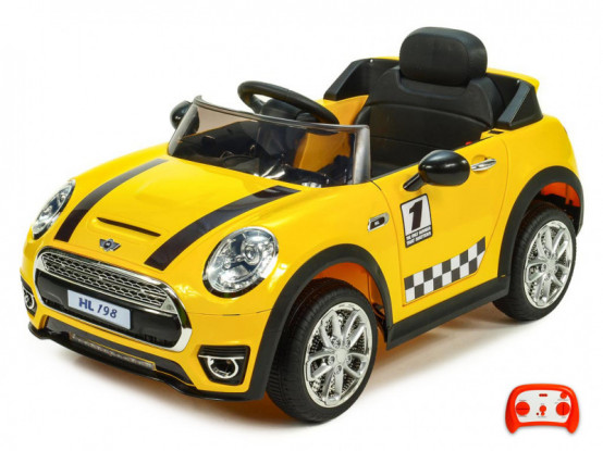 Dětské elektrické autíčko Morísek s 2.4G dálkovým ovládáním, žluté
