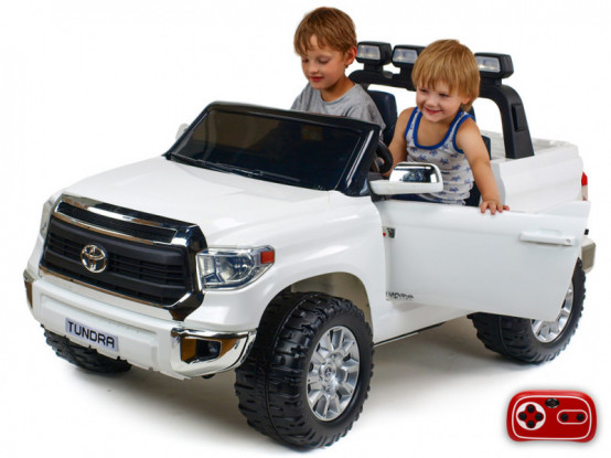 Elektrické autíčko pro dvě děti Toyota Tundra XXL 24V, bílá