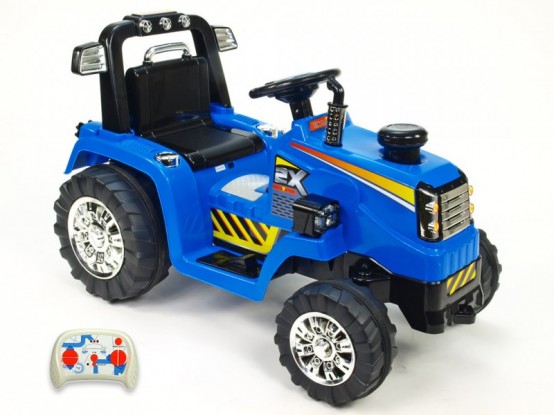 Dětský elektrický traktor ZP1007, modrý