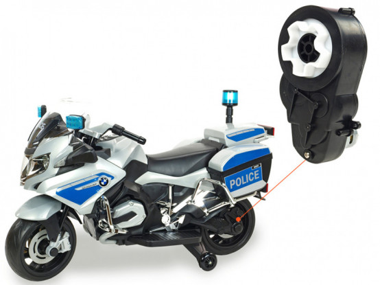Dětská motorka policejní BMW R 1200 RT - náhradní elektrický motor s převodovkou pro pohon kol