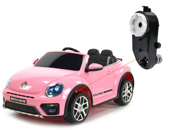 Dětské autíčko Volkswagen Beetle Dune - náhradní elektrický motor s převodovkou pro řízení