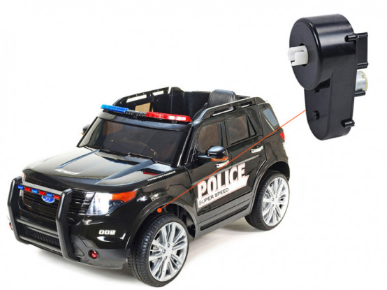 Dětské autíčko džíp USA Police - náhradní elektrický motor s převodovkou pro řízení