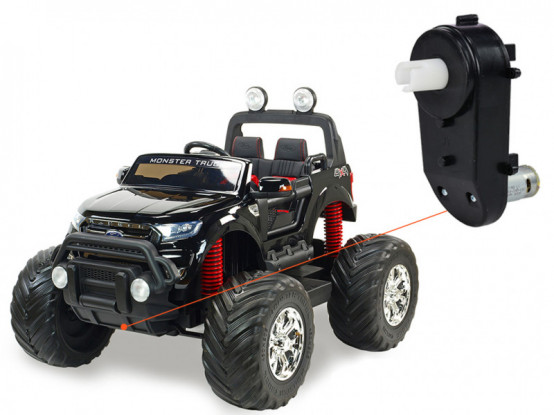 Dětské autíčko Ford Ranger Monster Truck 4x4 - náhradní elektrický motor s převodovkou pro řízení
