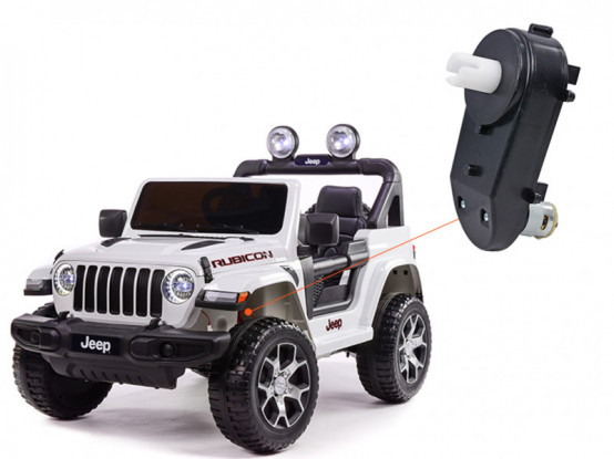 Náhradní elektrický motor s převodovkou pro řízení na dětské autíčko Jeep Wrangler Rubicon