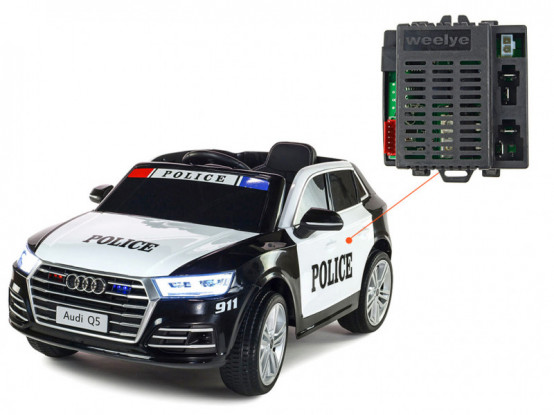 Dětské autíčko Audi Q5 Policejní - náhradní řídící jednotka RX23-7pinA