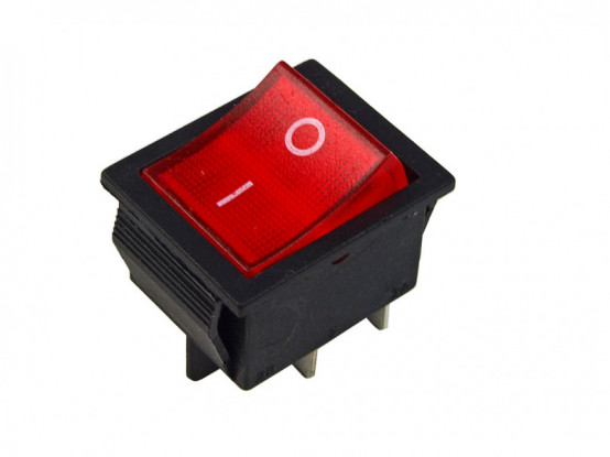 Náhradní vypínač O-I (ON/OFF) červený pro dětská vozítka