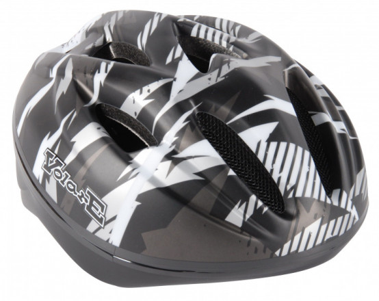 Volare Deluxe dětská helma na kolo, 51-55 cm, matně černá